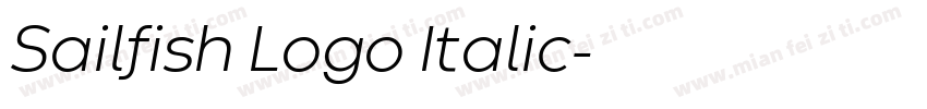 Sailfish Logo Italic字体转换
